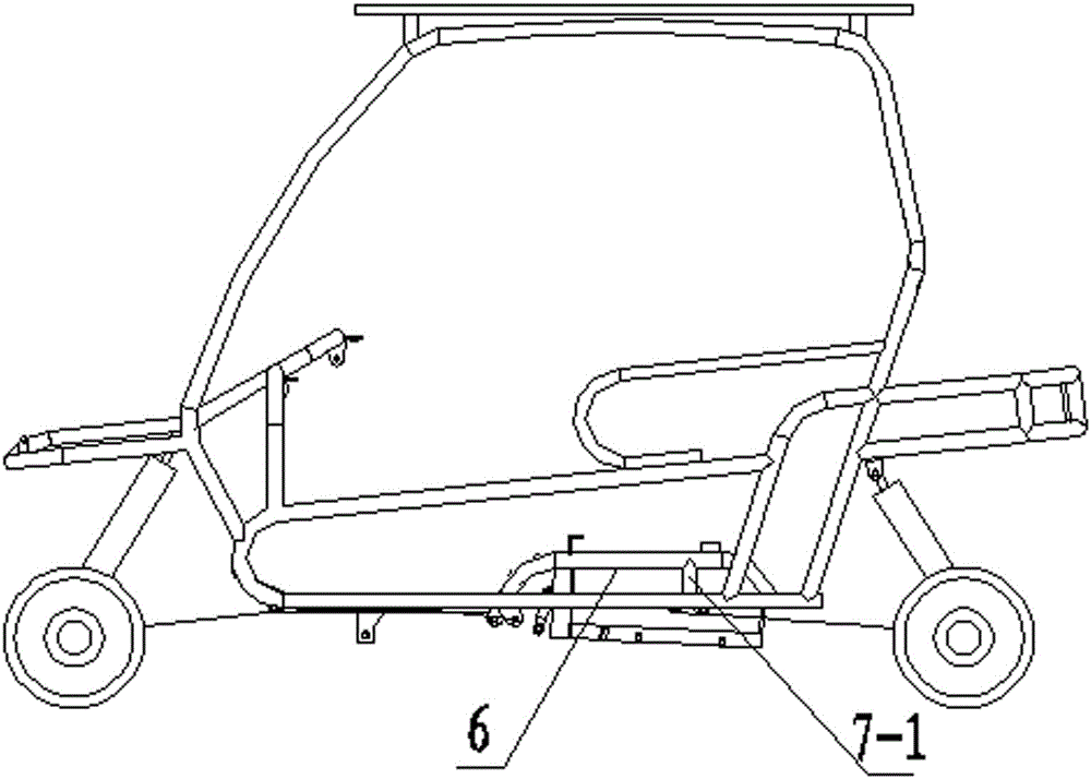 Small-sized four-wheel power car