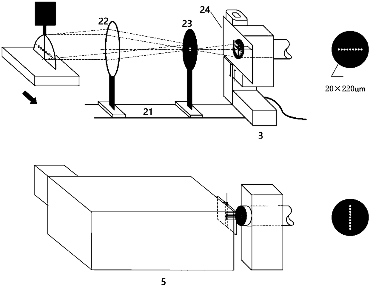 A method for synchronous real-time scanning linear multi-channel acquisition of arc spectrum