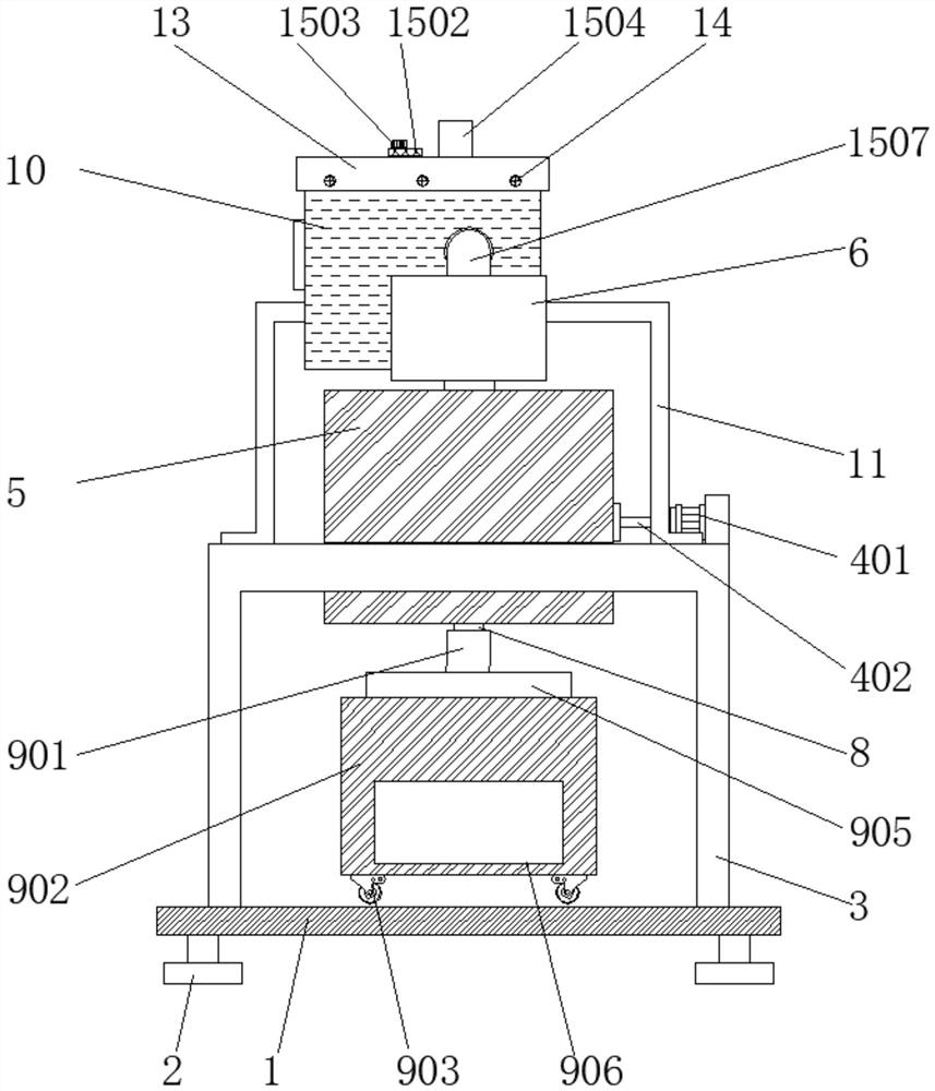 Dust removing device for basalt sand processing production line