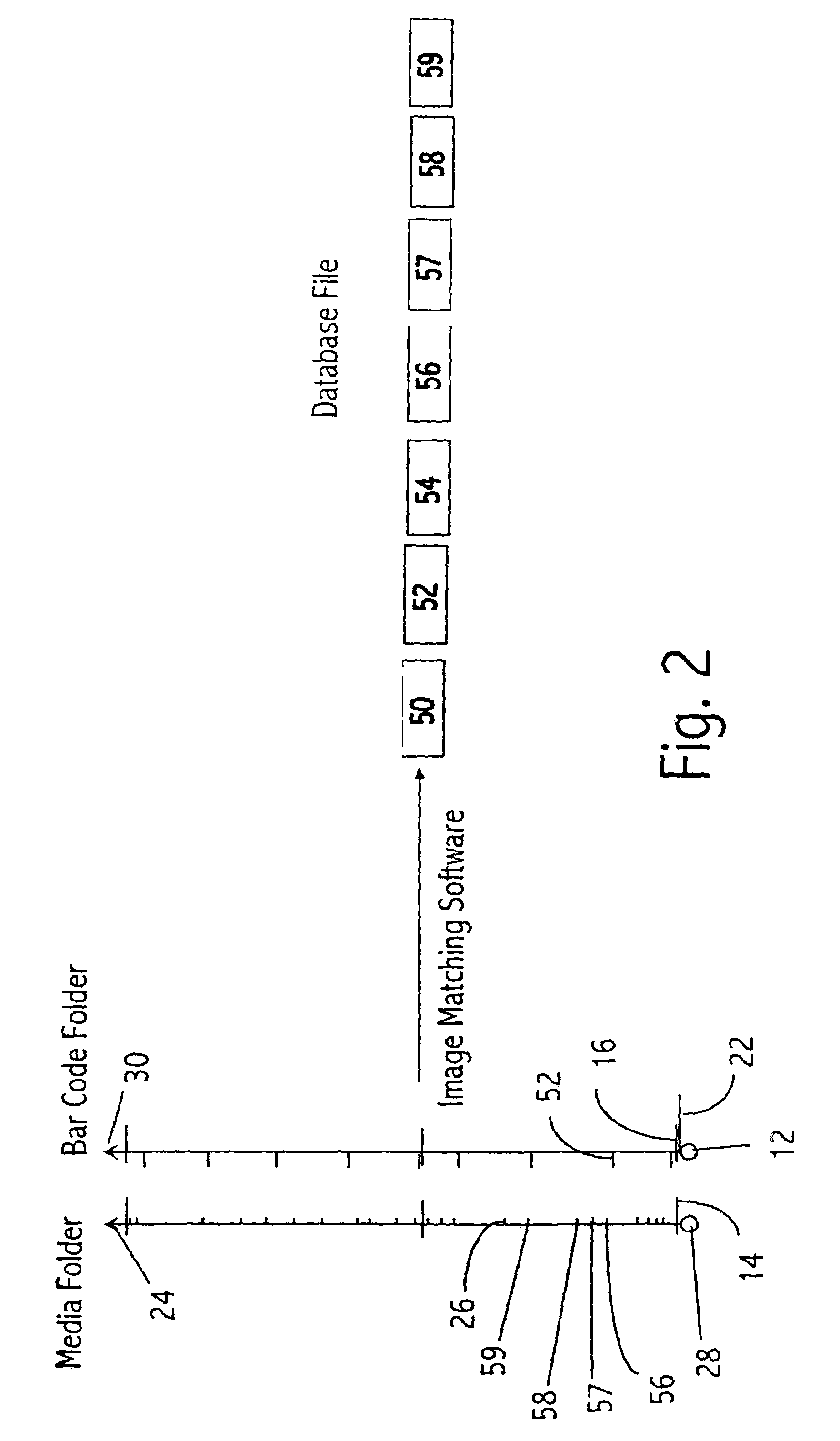 Method of matching a digital camera image to a database using a timestamp device