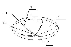 Reflecting surface of deployable antenna based on shape memory polymer and manufacturing method of skeleton structure thereof