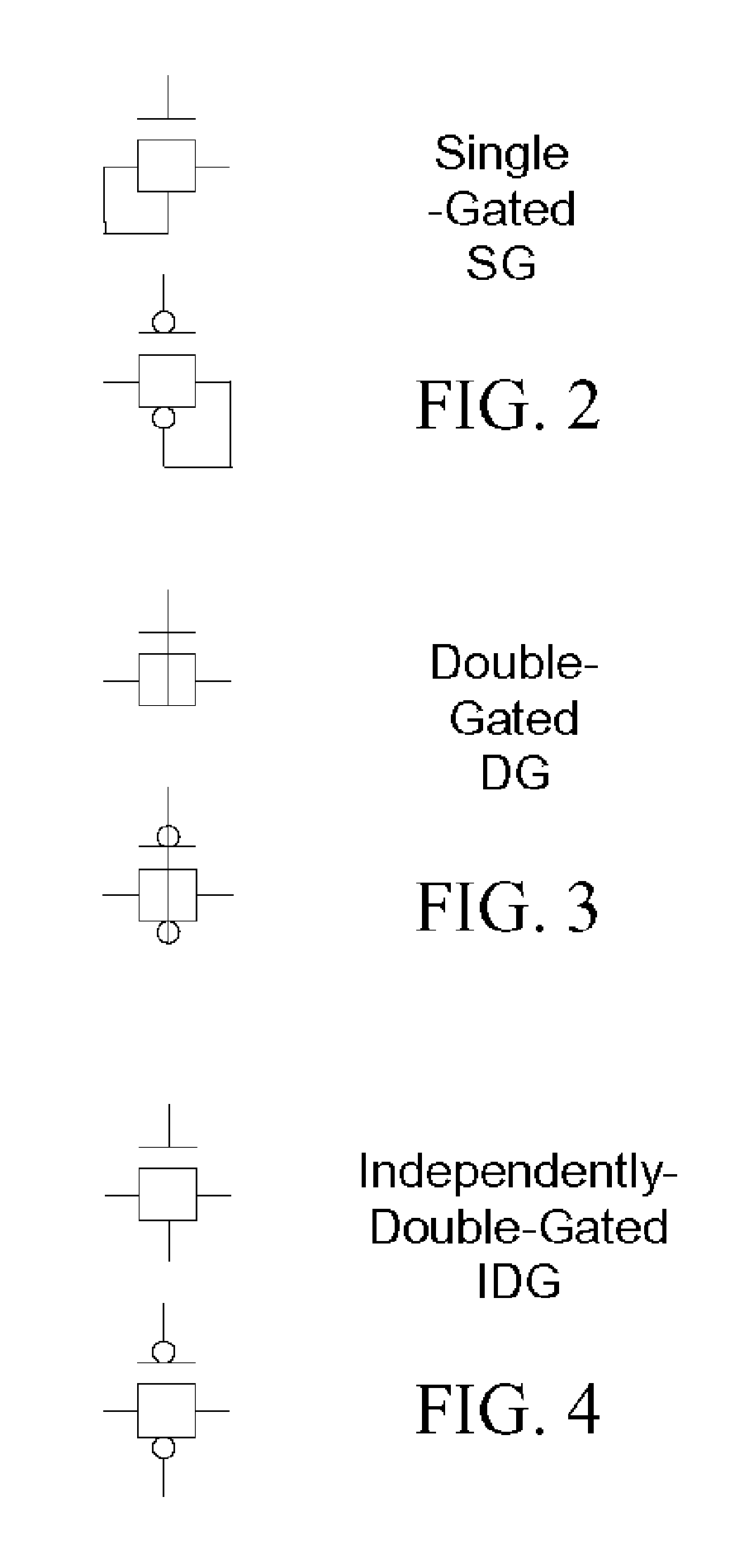 Independently-double-gated field effect transistor