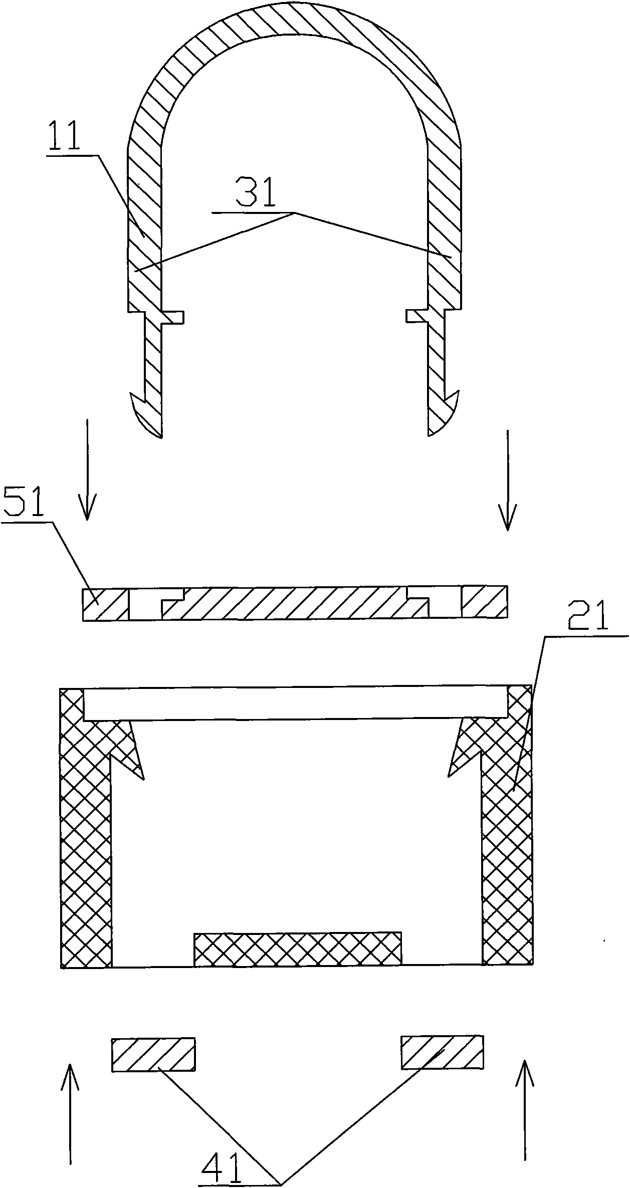 Disposable lock with packaging system