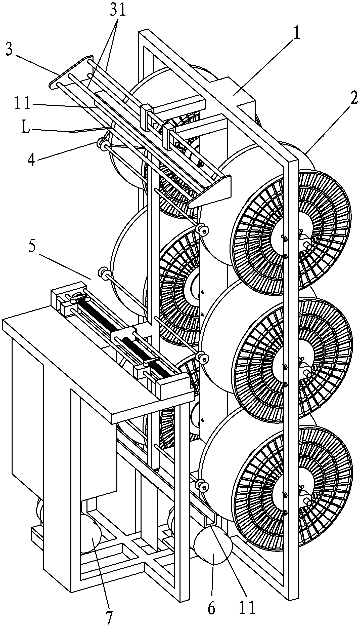 Automatic winder mechanism for zipper webbing loom cloth tape
