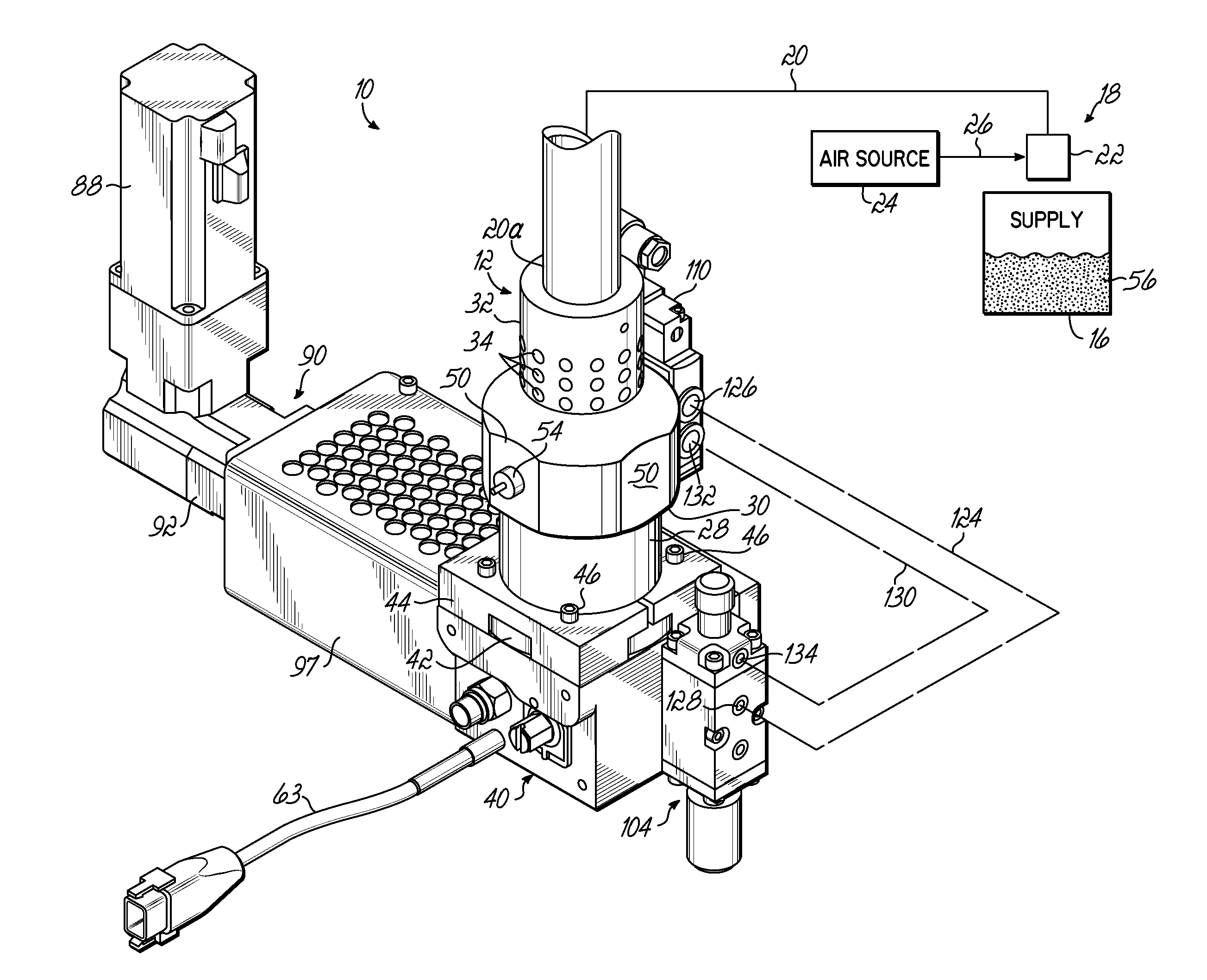 Apparatus and method for melting and dispensing thermoplastic material