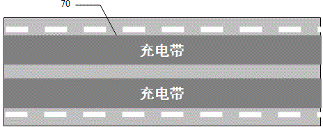 Novel magnetic conductive rubber and magnetic conductive tyre charging system used for charging electric automobile in operation