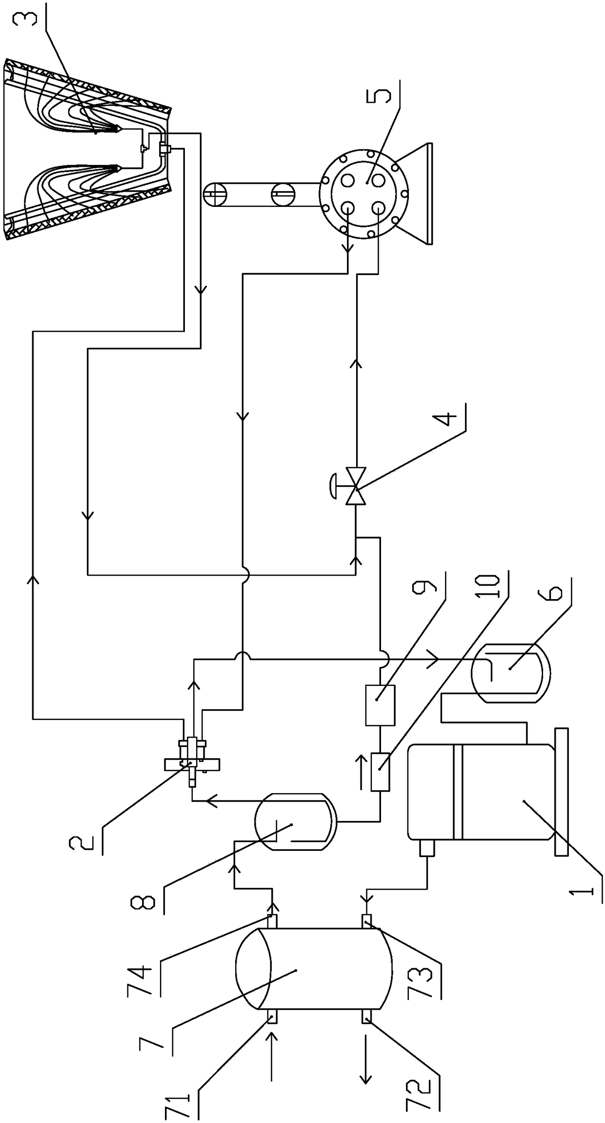 A heat recovery device structure and air-cooled heat pump unit