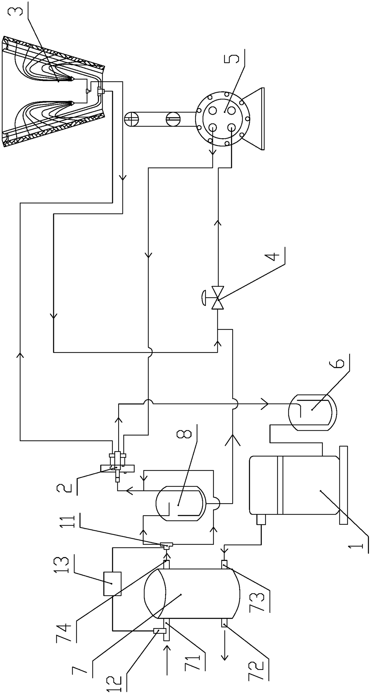 A heat recovery device structure and air-cooled heat pump unit