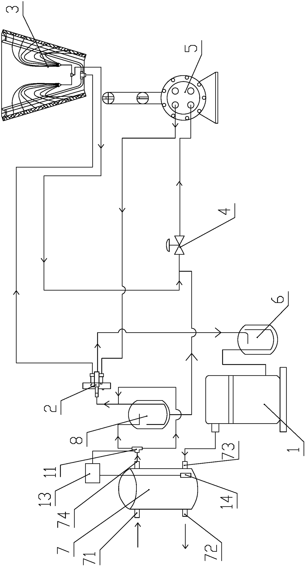 A heat recovery device structure and air-cooled heat pump unit