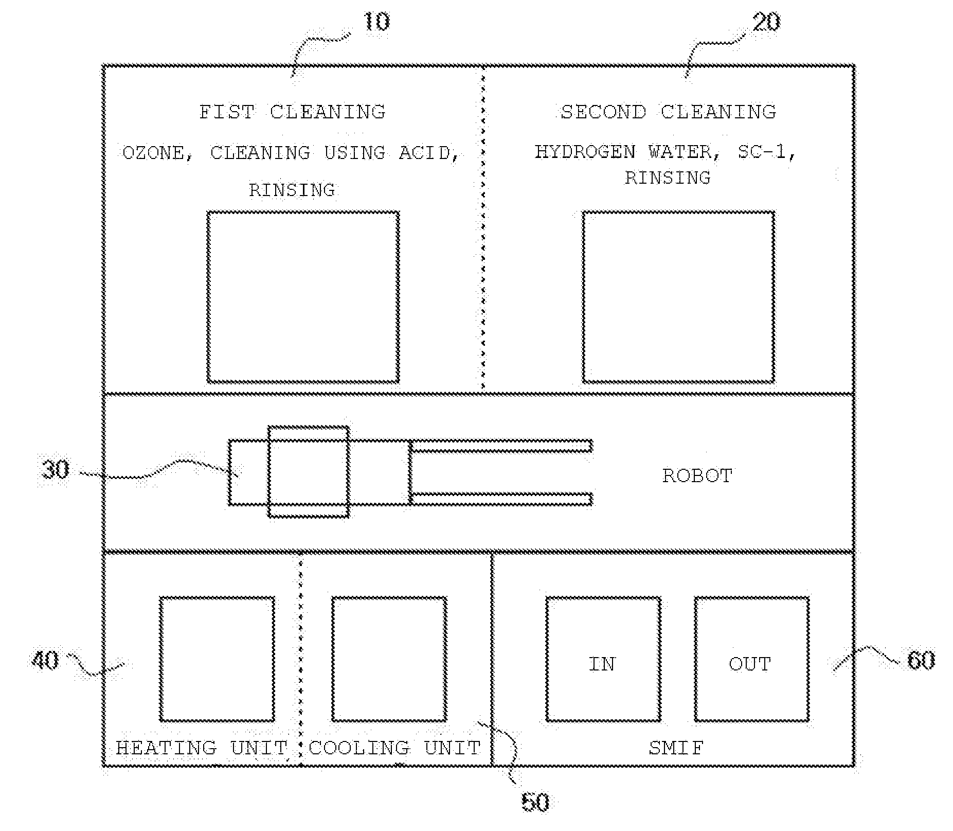 Device for cleaning a photomask