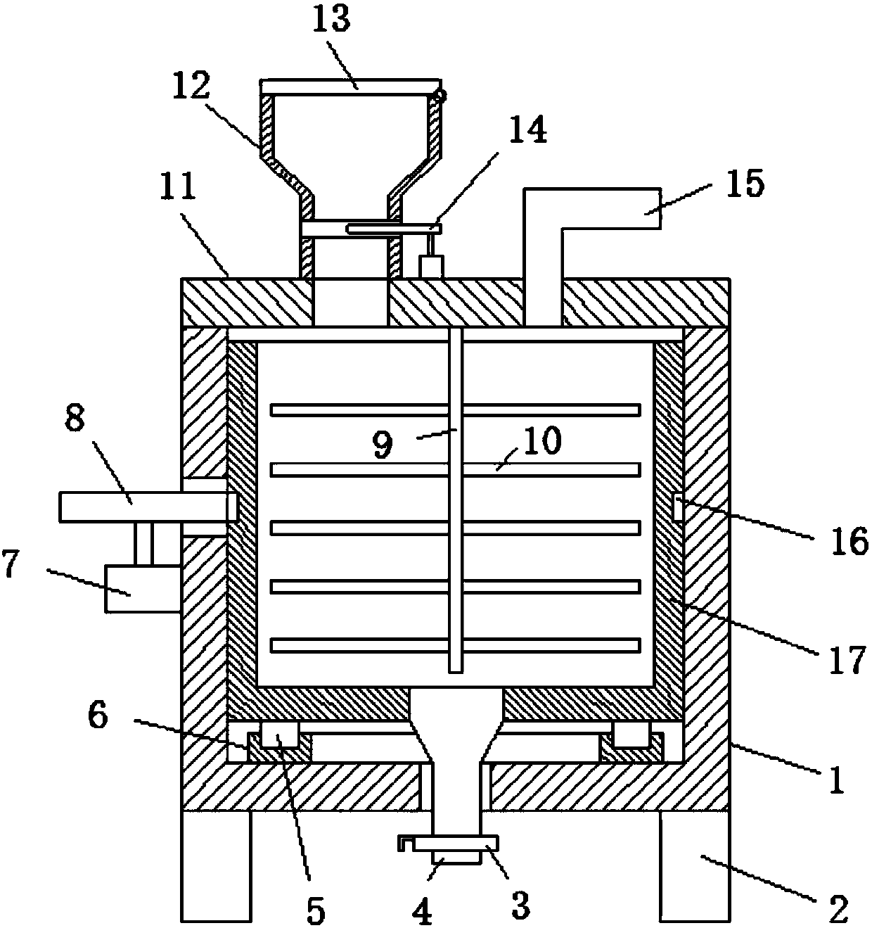 Aquatic product feed curing device