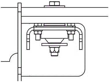 Damping structure for ventilator hanging for rail locomotive