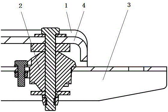 Damping structure for ventilator hanging for rail locomotive