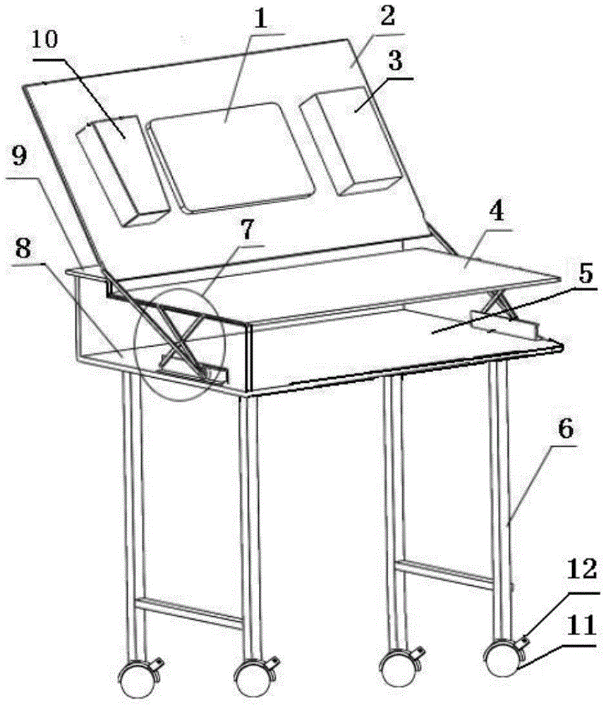 Large-space simple desk