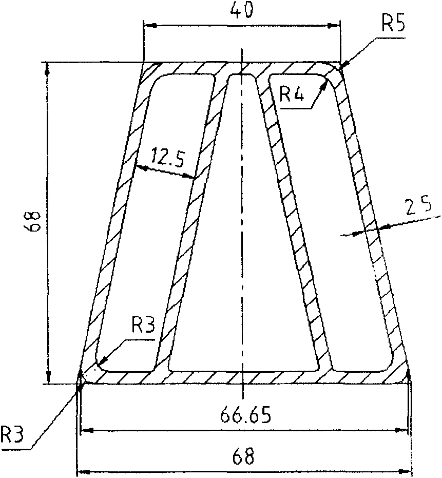 Hot extrusion production technique for improving plastisity of magnesium alloy sectional material