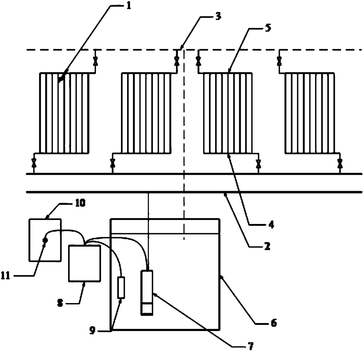 Greenhouse heat collecting and releasing intelligent control device and efficient control method