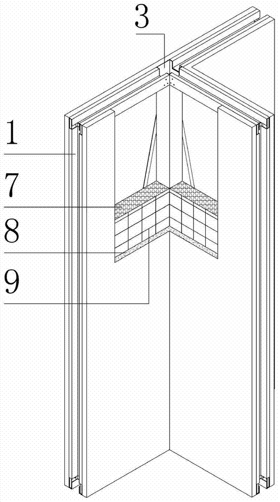 A prefabricated special-shaped light steel composite wall panel and its installation method