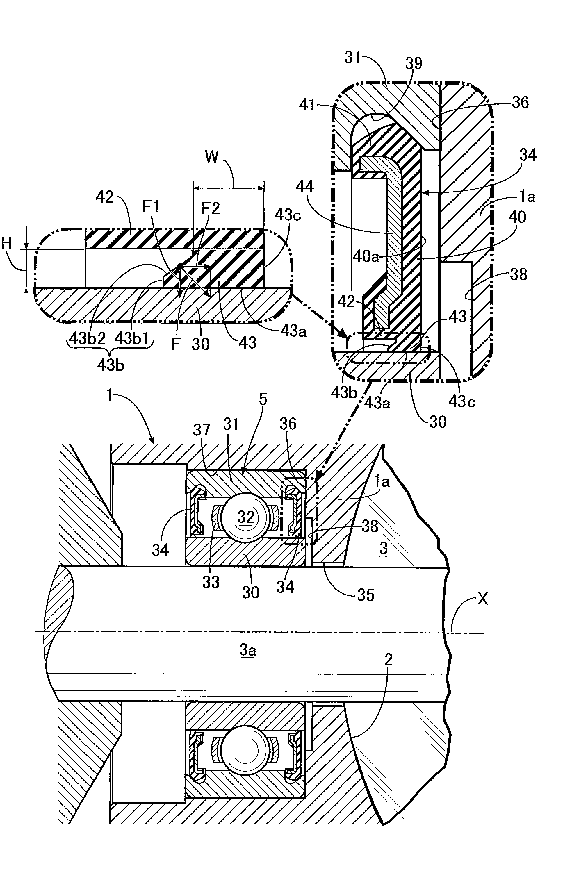 Rolling bearing with seal