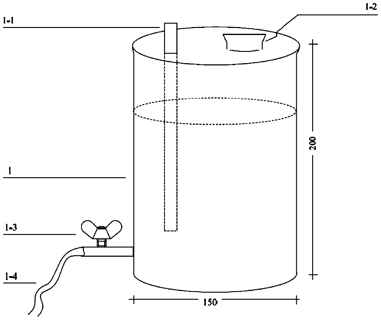 Fine measurement device and method for newly-born plant root system improved soil permeation effect