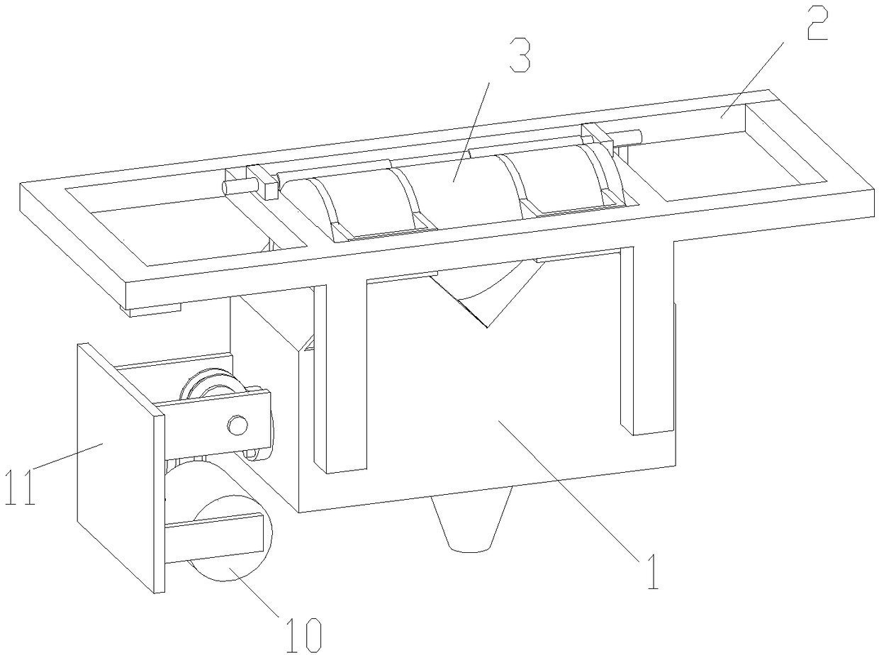 Separating and stirring structure