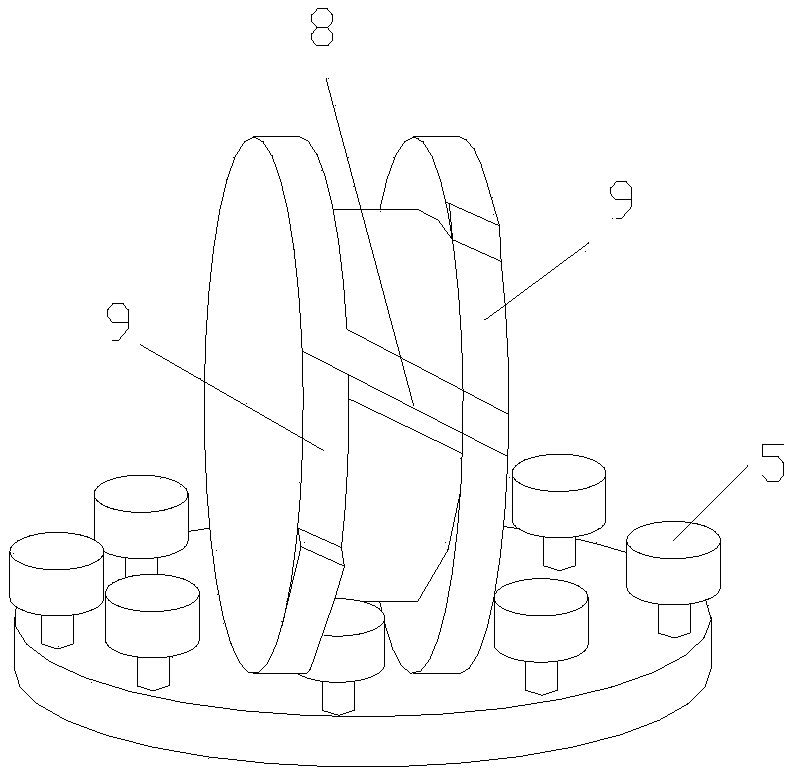 Separating and stirring structure