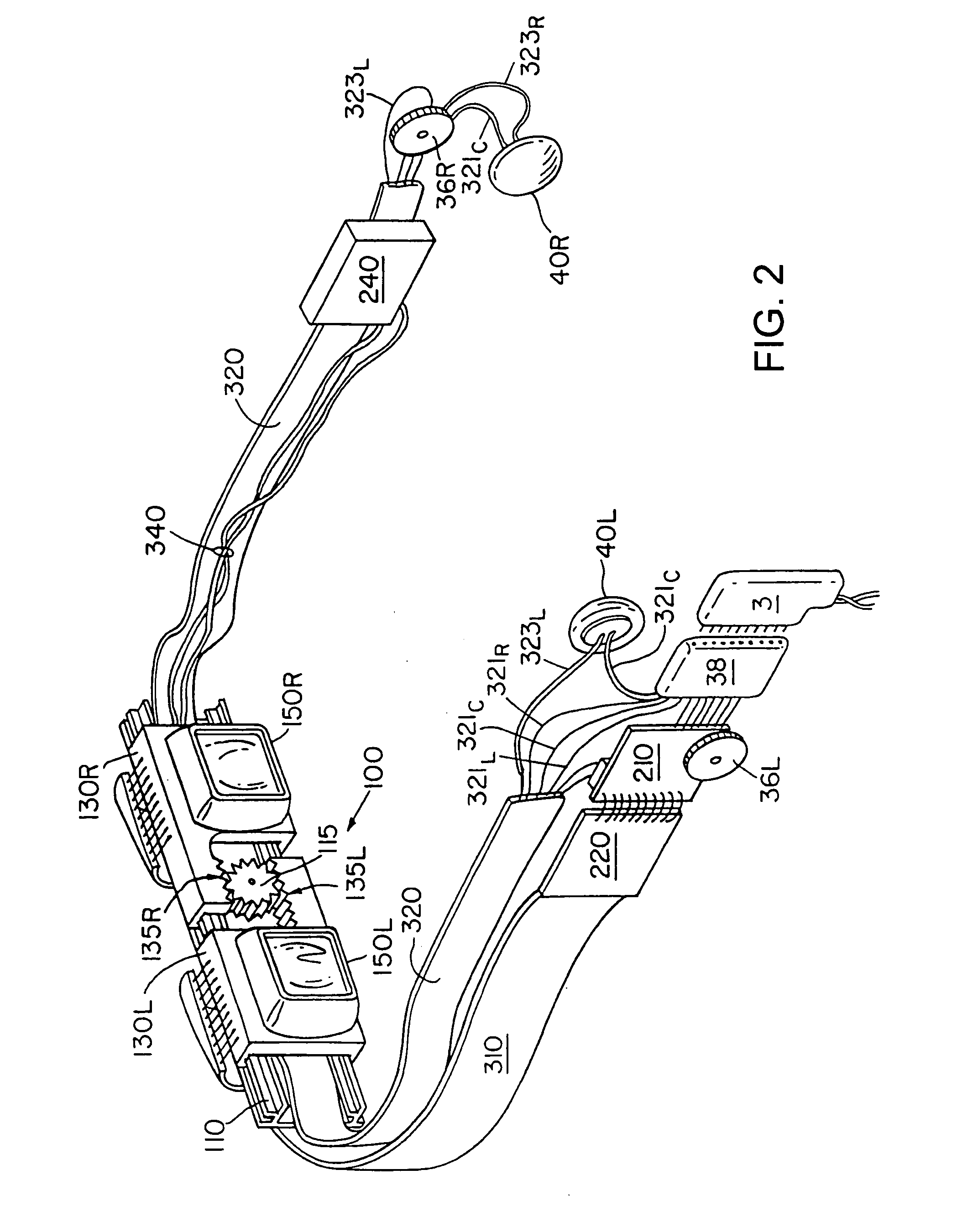 Portable communication display device