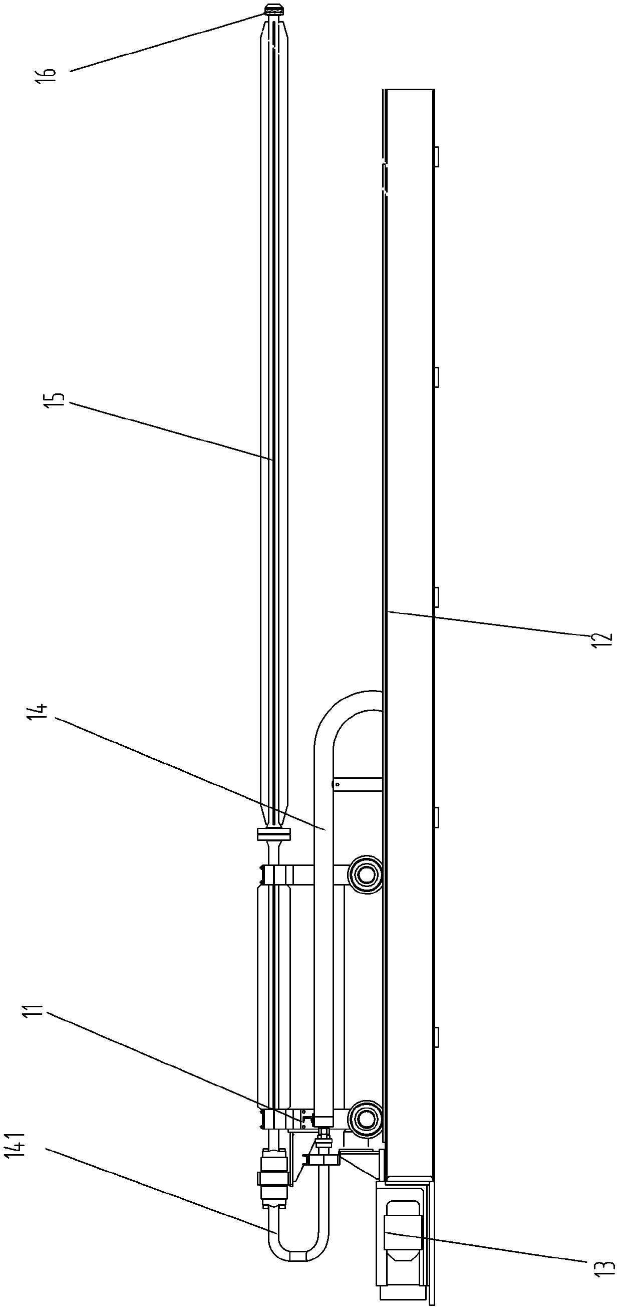 Device for descaling by high-pressure water