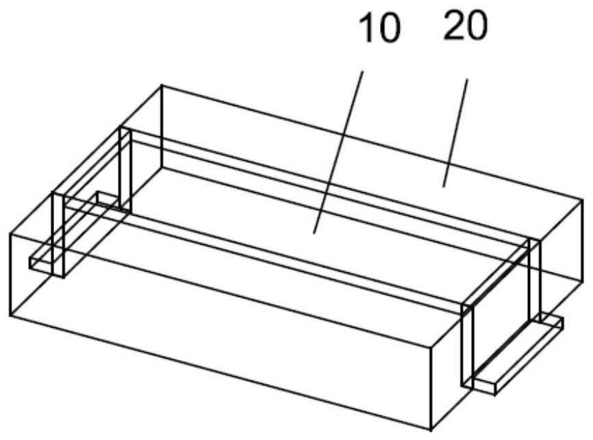 A plastic molded power inductive element and its manufacturing method