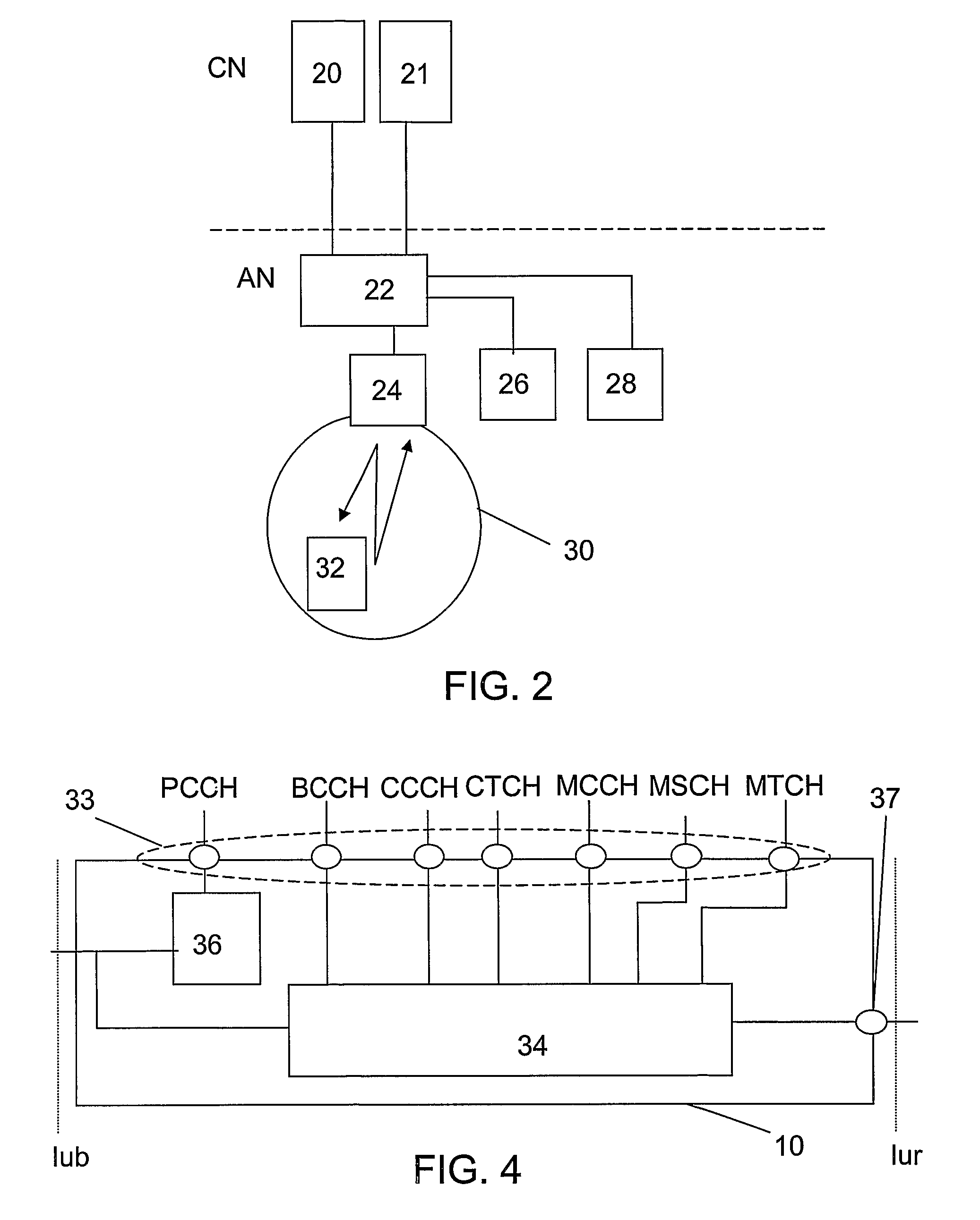 Method for mapping logical channel on shared channel