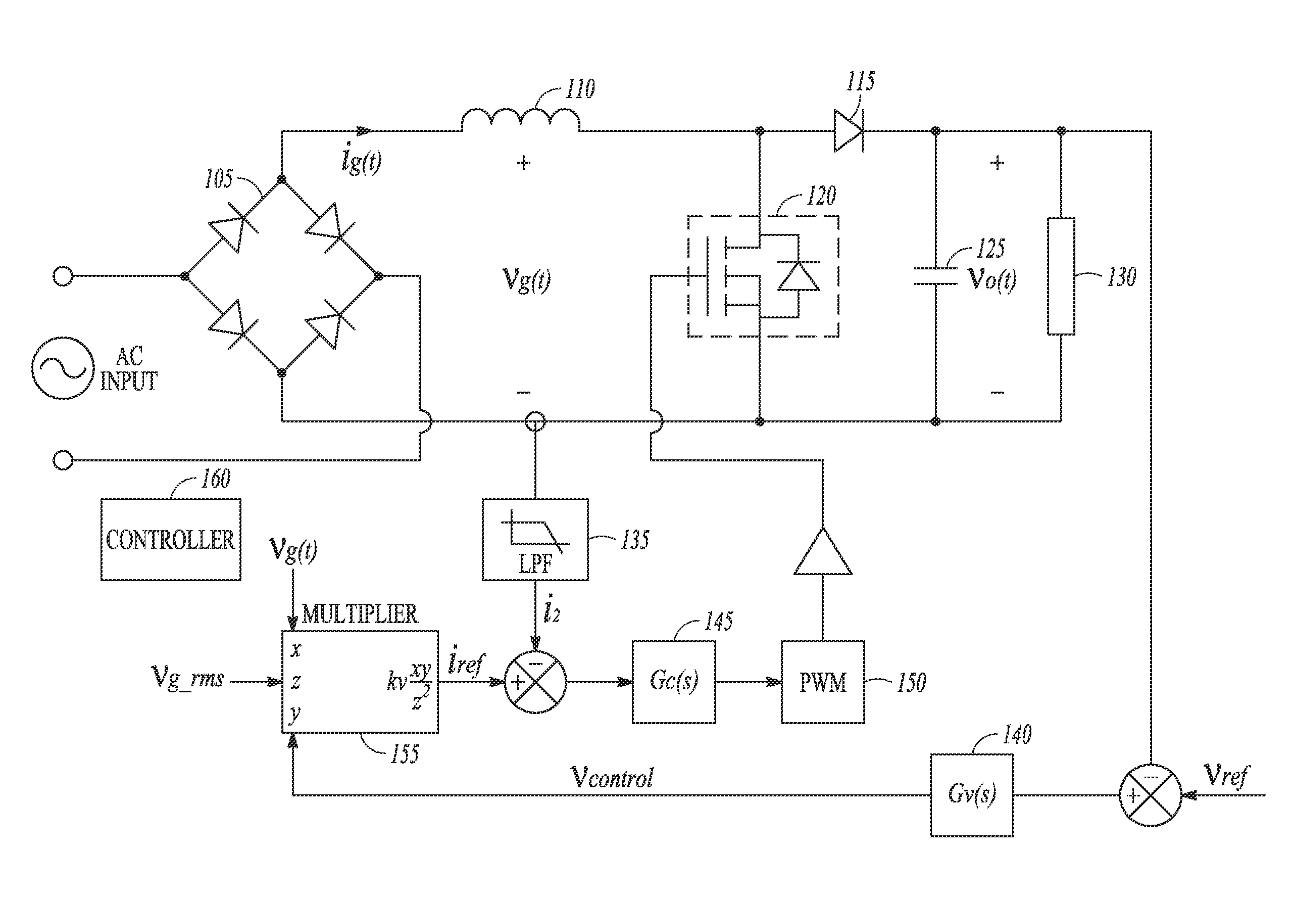Auto-tuning current loop compensation for power factor correction controller