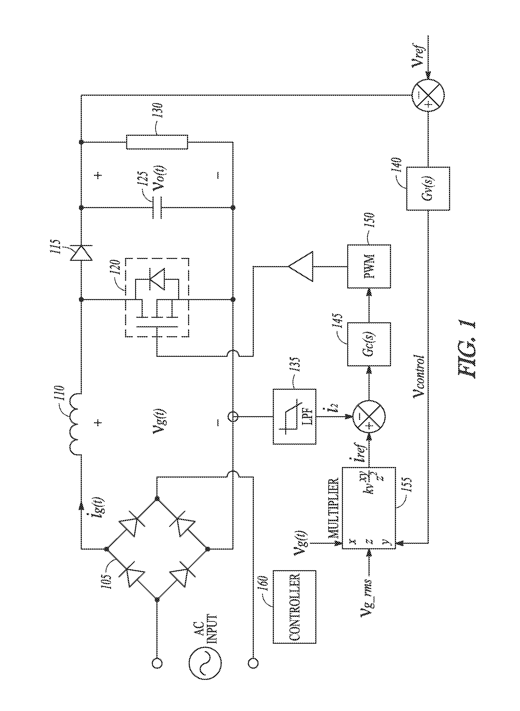 Auto-tuning current loop compensation for power factor correction controller