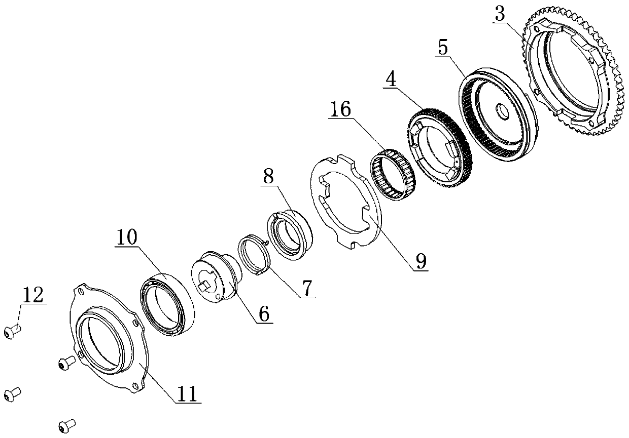 Zero-gear-backlash phase regulator structure