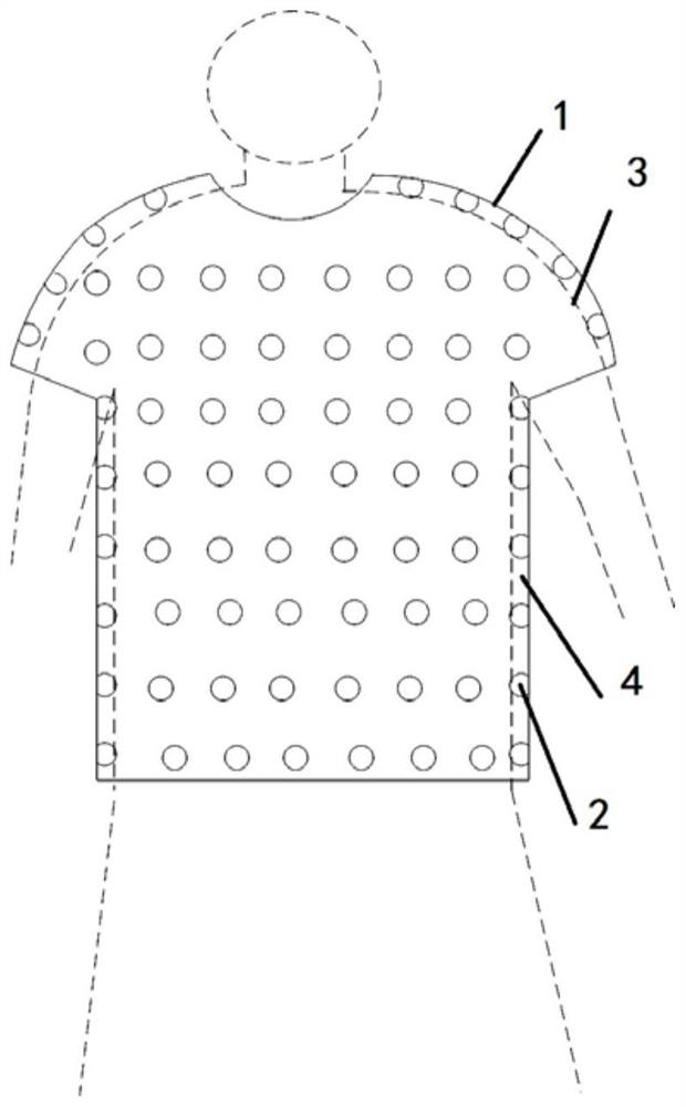 Clothes thermal radiation isolation structure and clothes