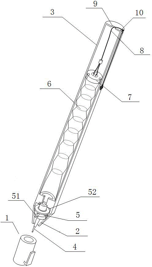 A refillable gel pen