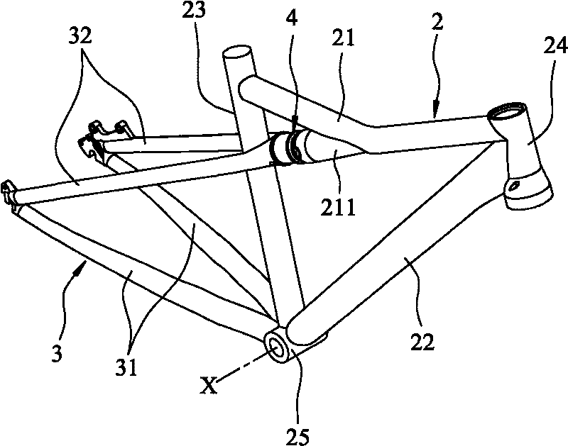 Bicycle with rigidity and shock-proof effect