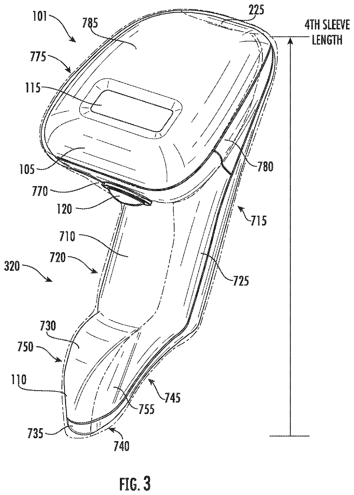 Sleeve for a handheld oximetry probe