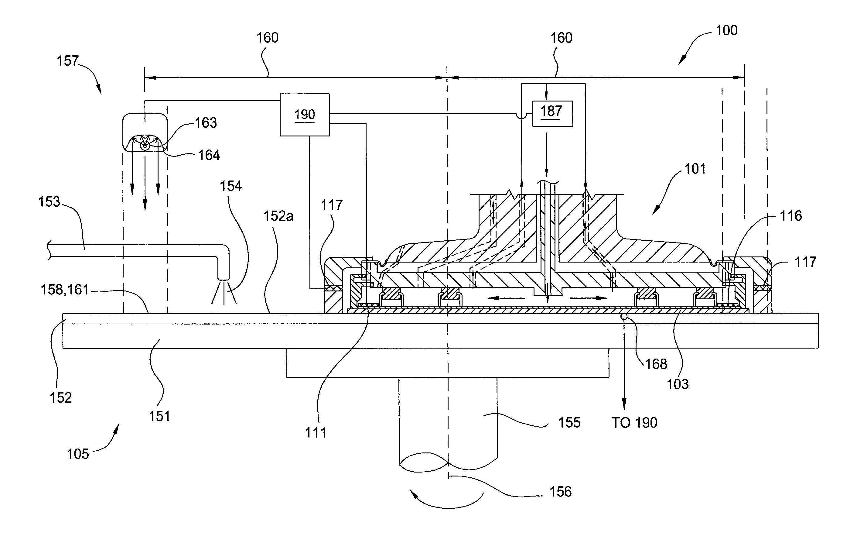 Apparatus and method for temperature control during polishing
