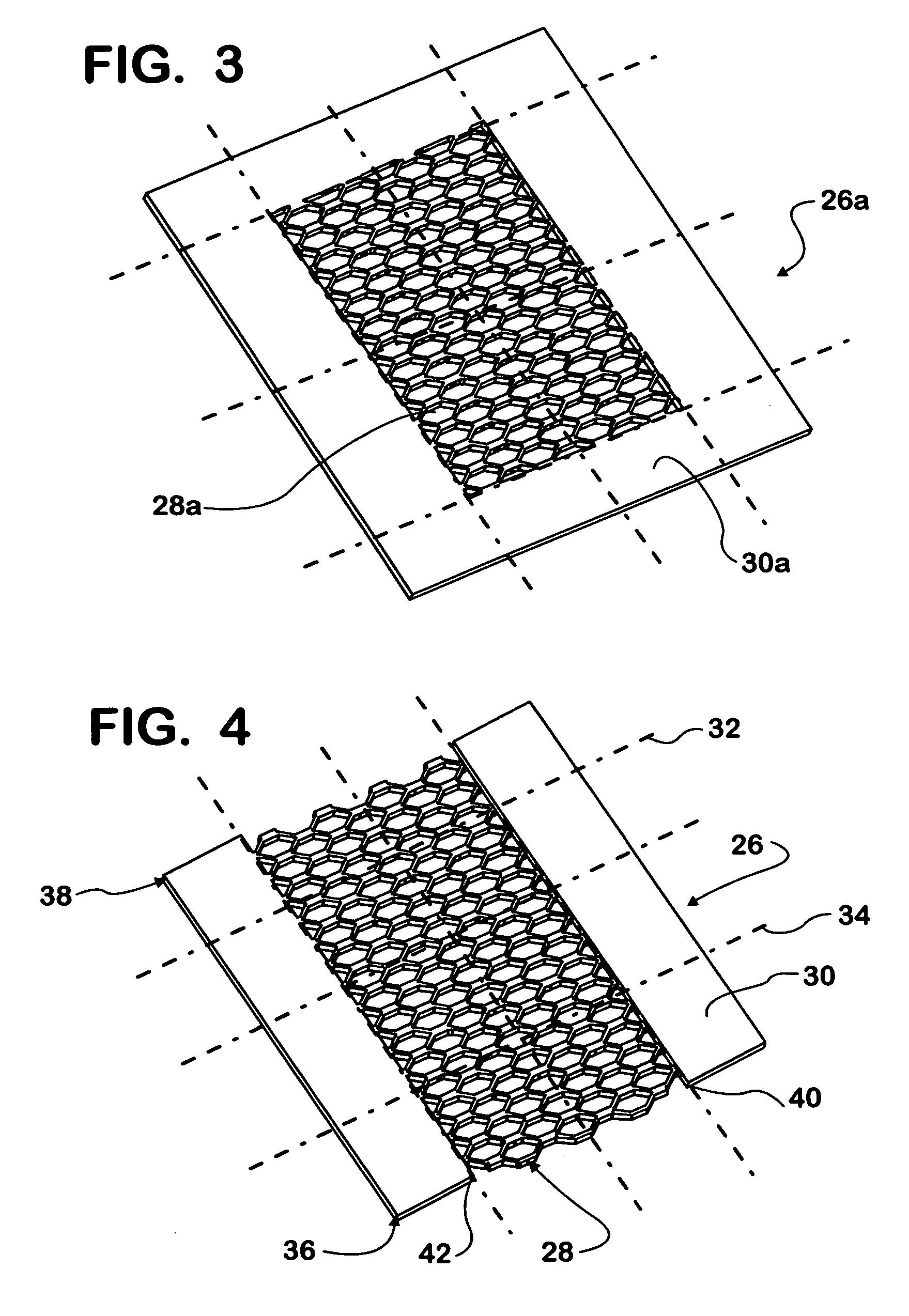 Fuel tank and filler packet for dispersing ballistic shock