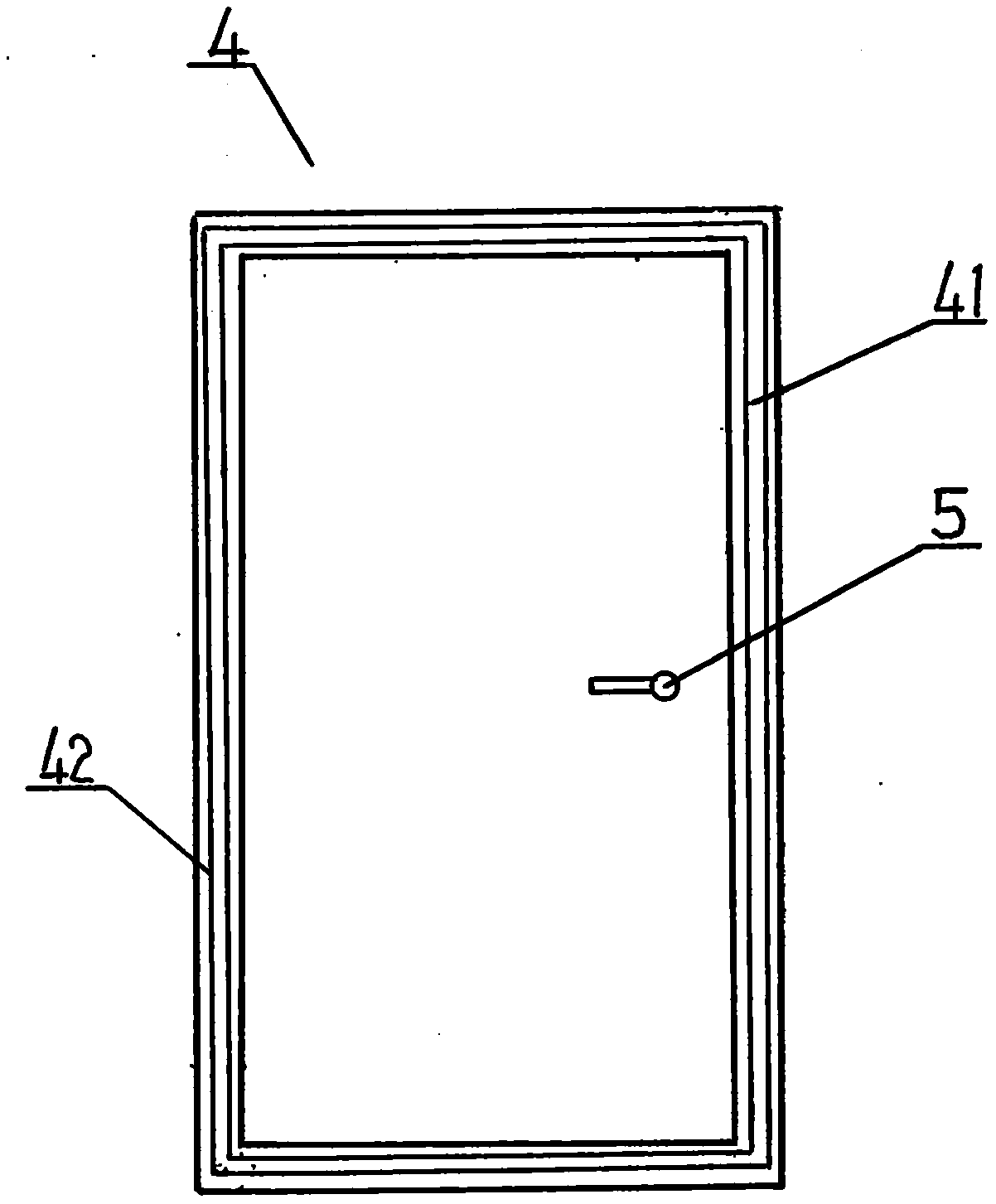 Top pressing type sound-proof door