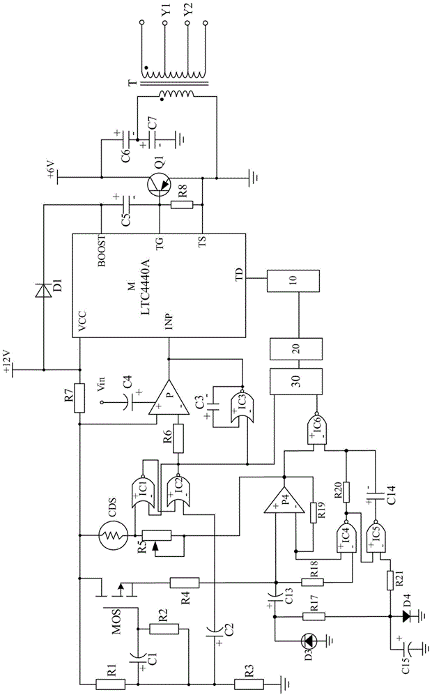 Double-filtering amplification-type hybrid grid drive system