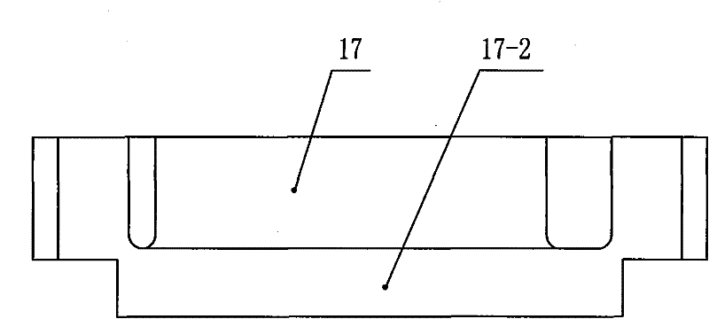 Die for controlling forming of asymmetric complex-curved rebar forge piece by using movable damping block