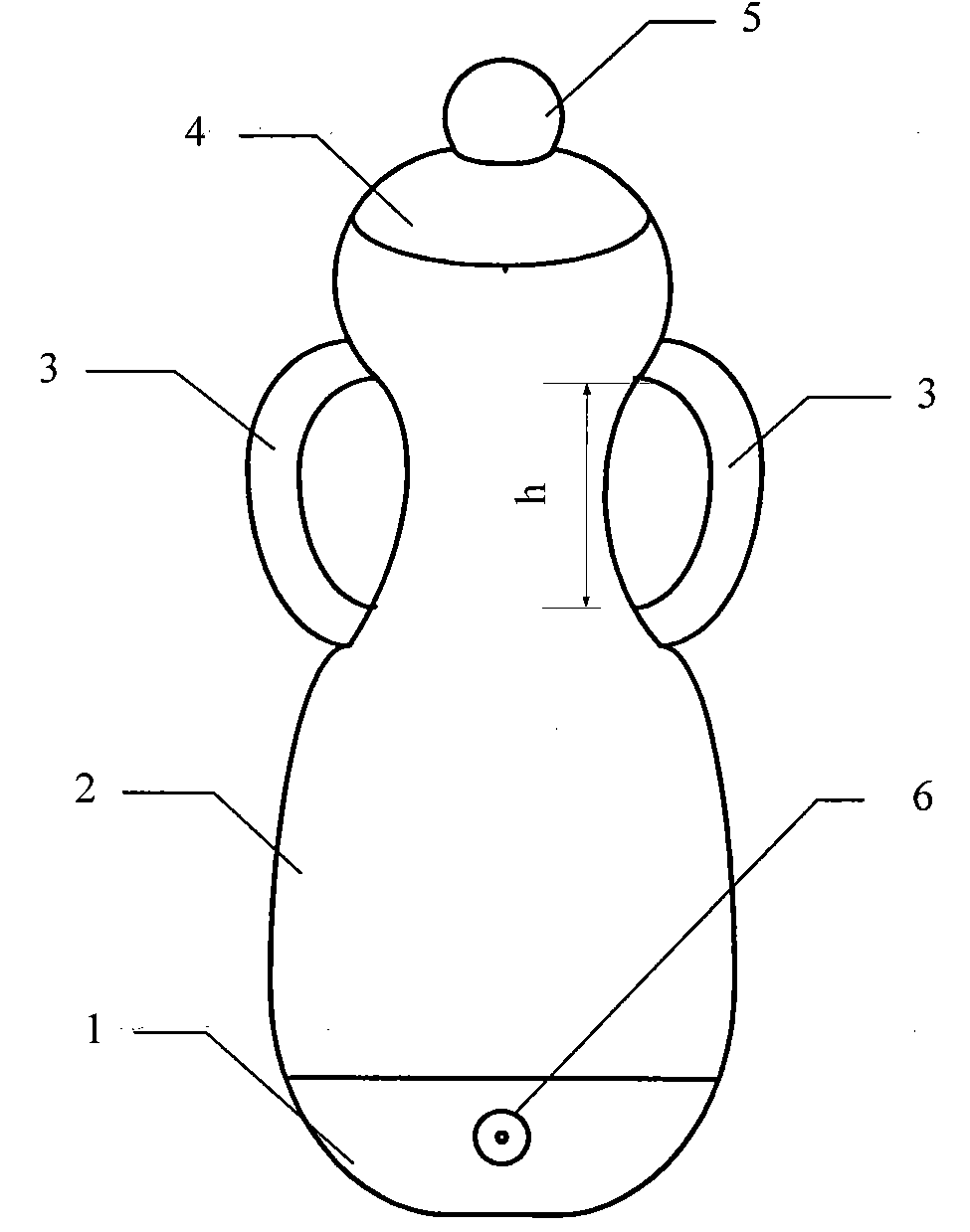 Heating milk bottle with handle and using method