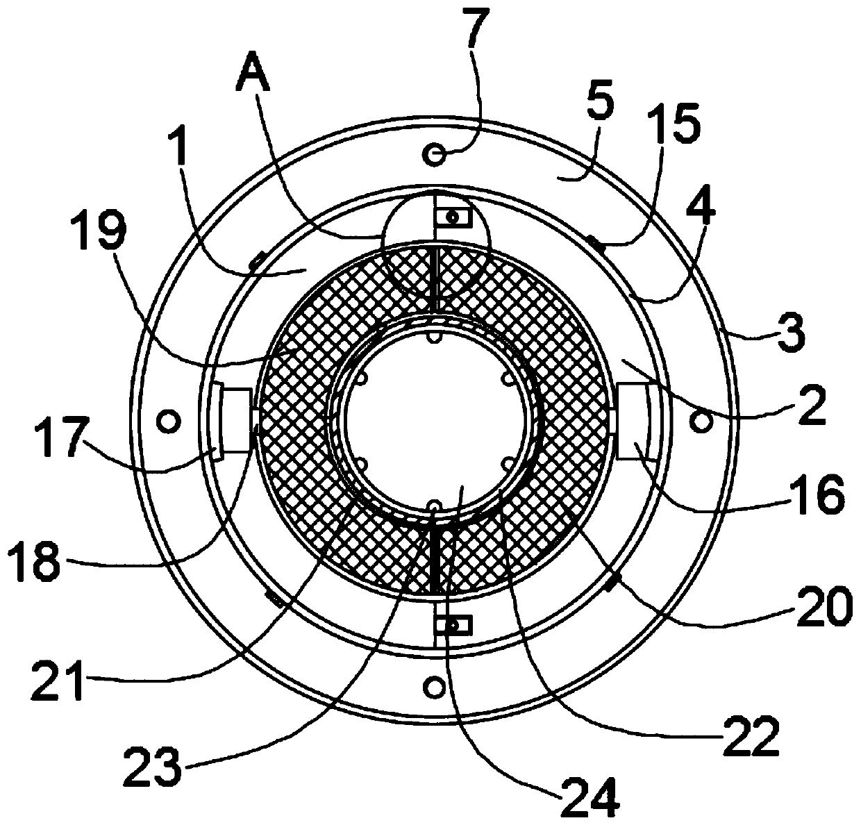 Insect attracting and killing device for pomegranate planting