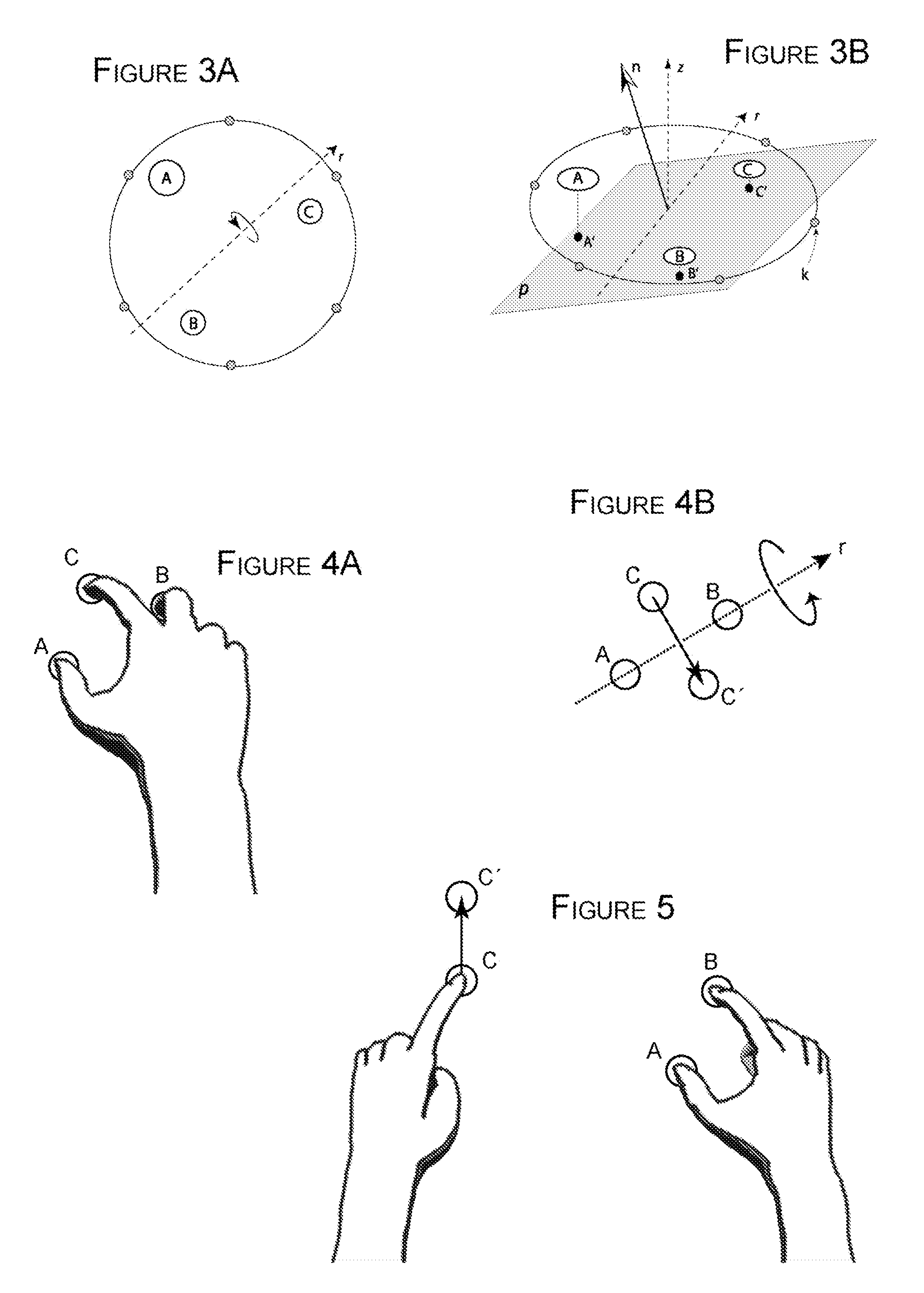 Methods of interfacing with multi-point input devices and multi-point input systems employing interfacing techniques