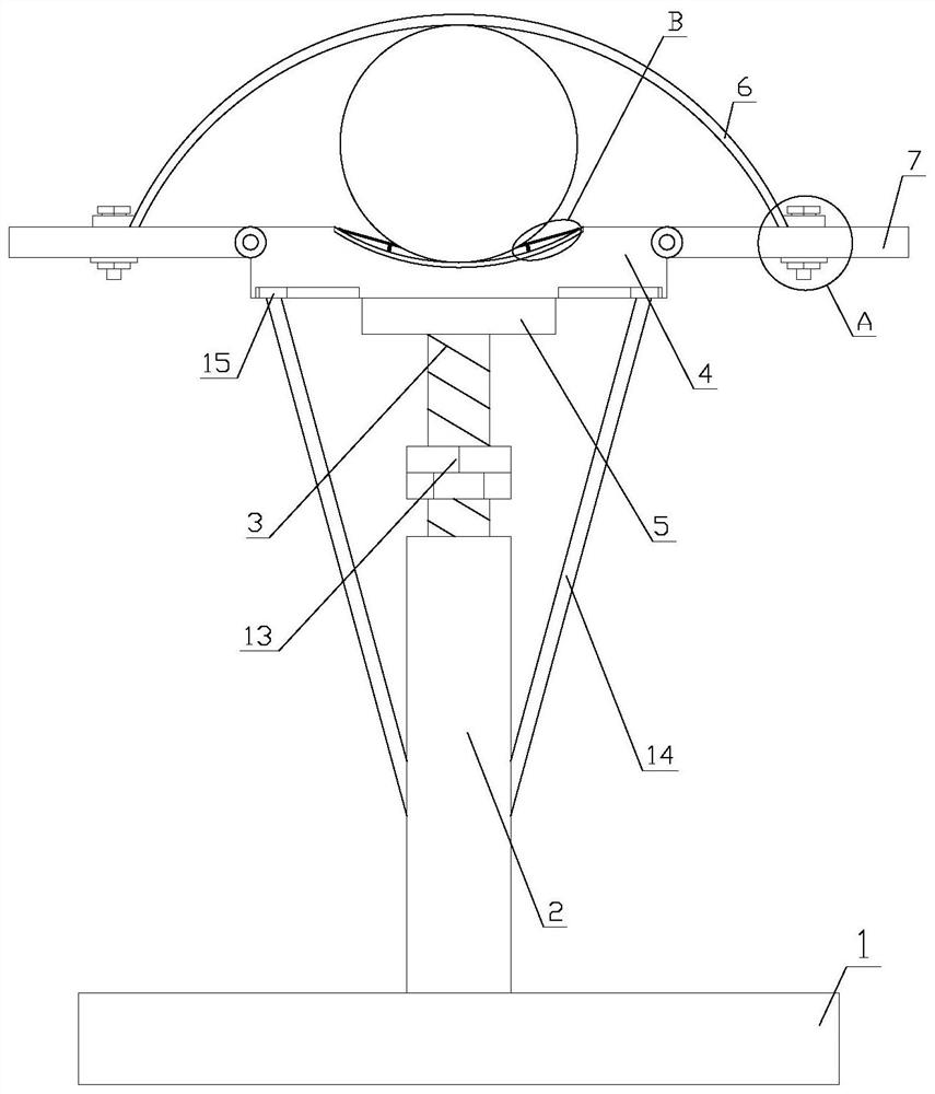 Supporting frame with damping function
