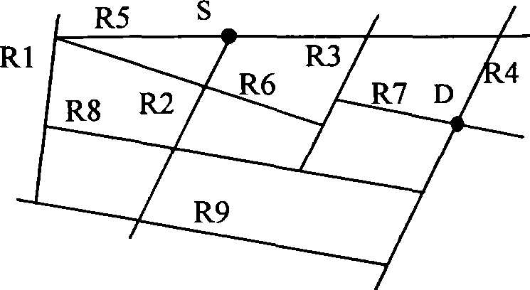 Road network modeling method based on road element