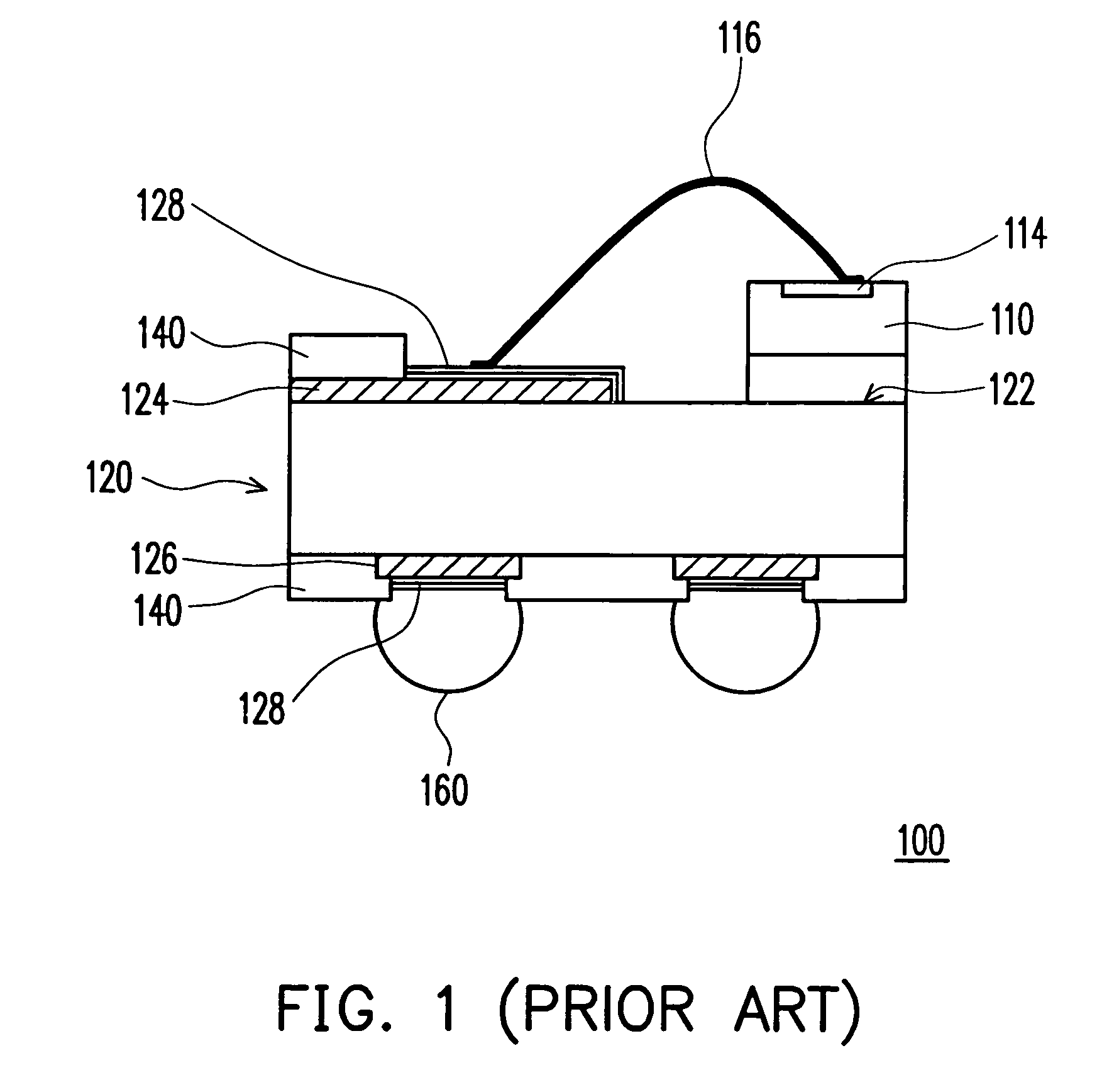 Chip carrier and chip package structure thereof