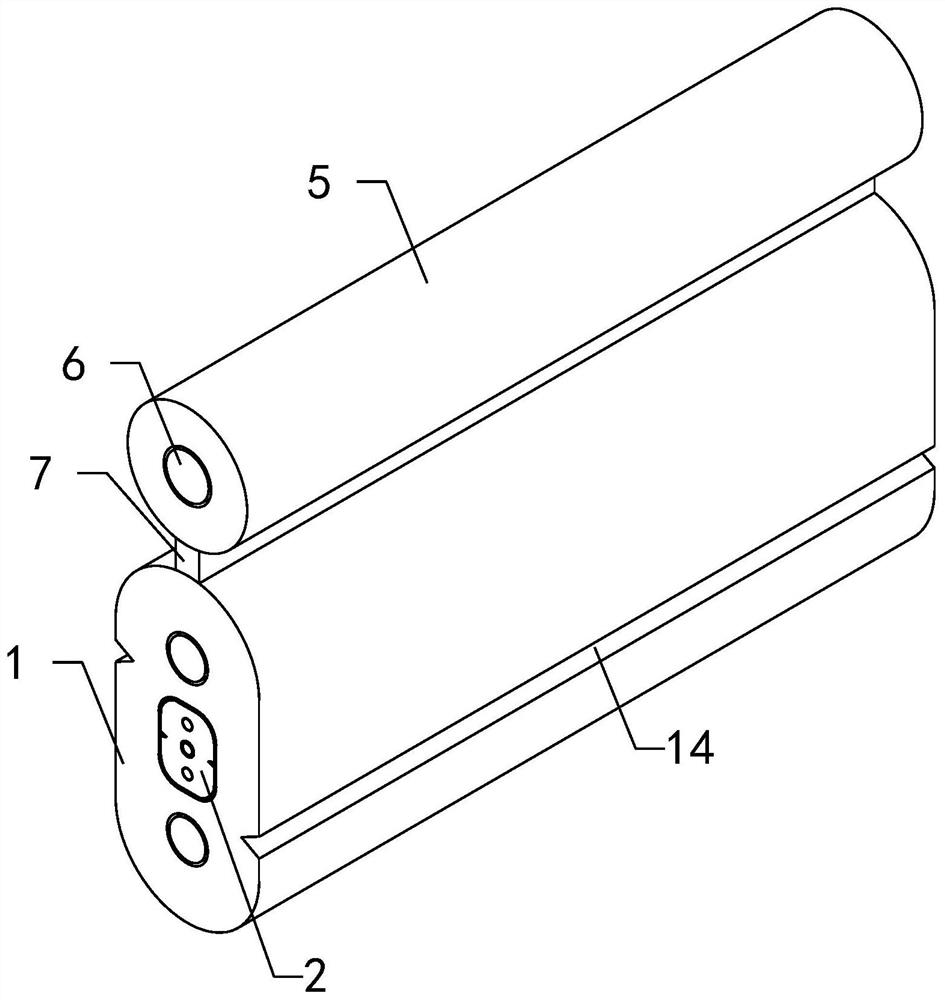 Reinforced rat-proof threaded steel tube bow-type drop cable