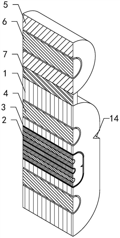 Reinforced rat-proof threaded steel tube bow-type drop cable