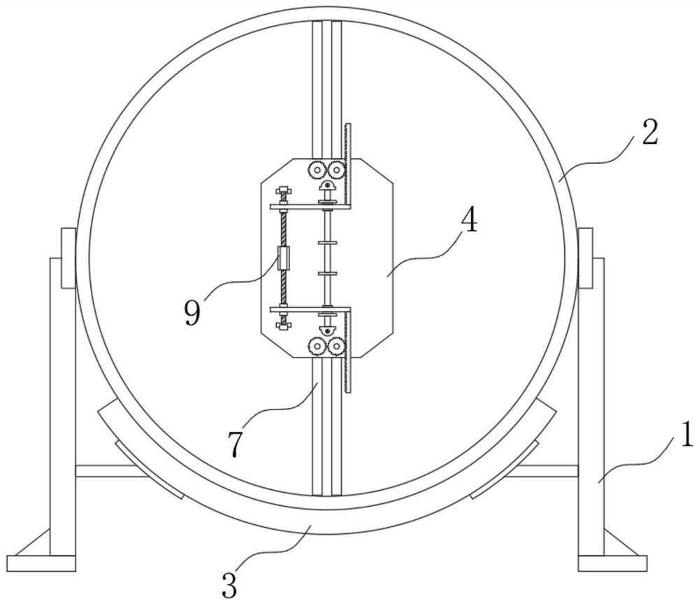 Tea leaf stir-frying device based on partition plate separation technology